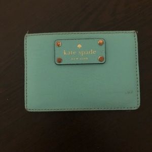 Kate Spade Aqua Card Holder